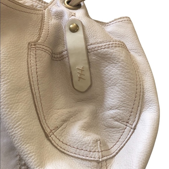 Lucky Brand VTG Inspired Authentic Cream Buttery Leather Hobo Boho Shoulder Bag - Picture 4 of 10